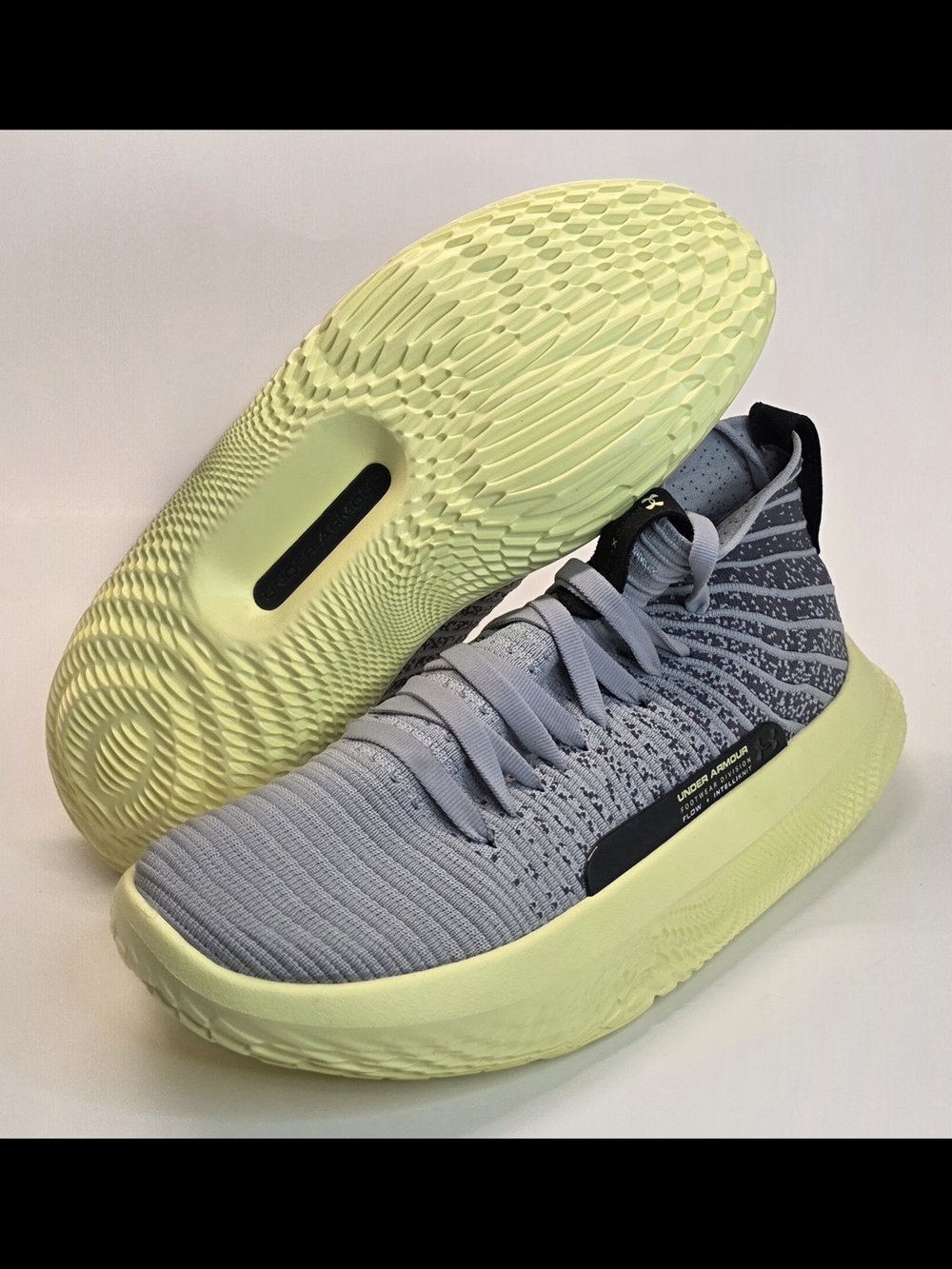 New Under Armour Flow FUTR X ELITE Gray Sneakers Basketball Shoes Men's Size 10